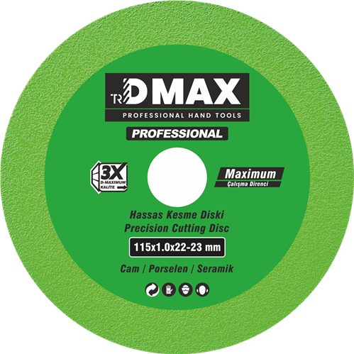 DMAX CAM SERAMİK HASSAS KESME DİSKİ 115MM X 1.0MM X 22-23MM DMX-4676